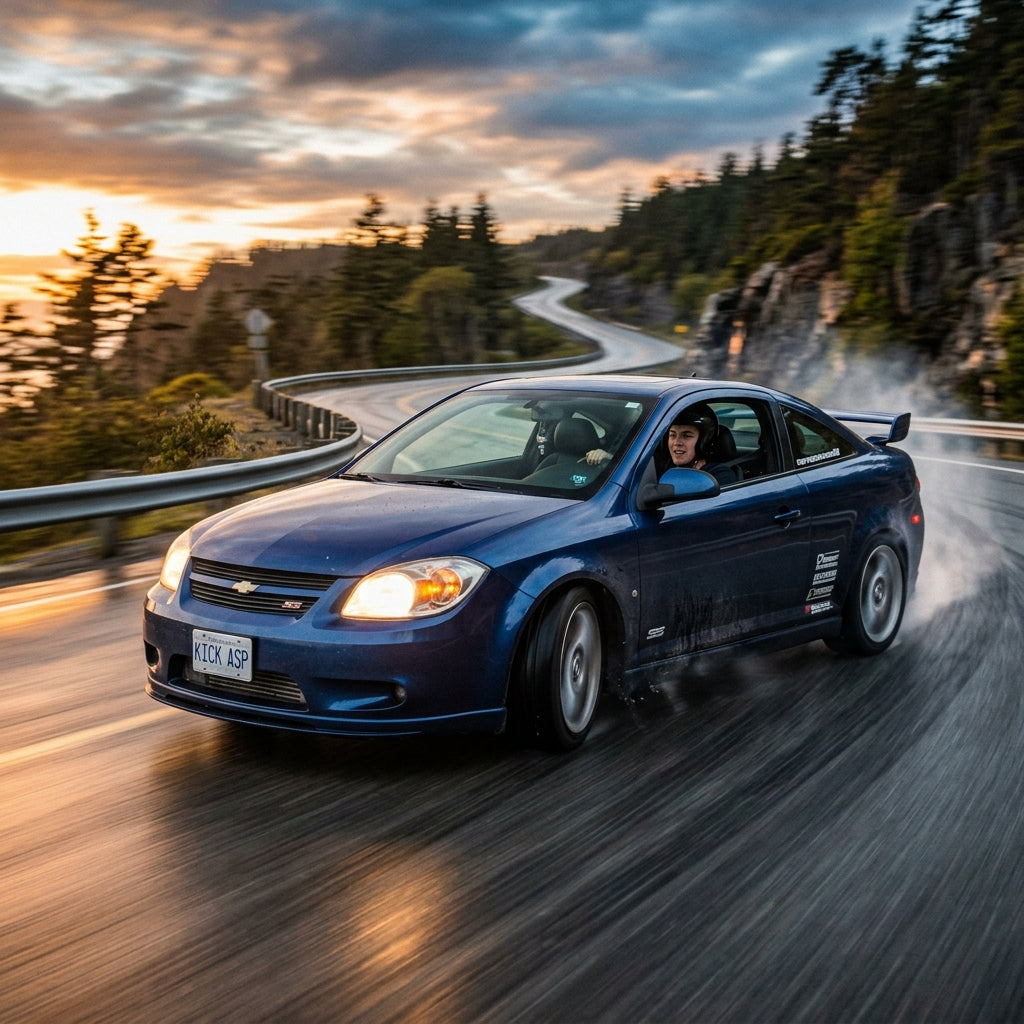 Action Shot: Chevrolet Cobalt Driving Fast