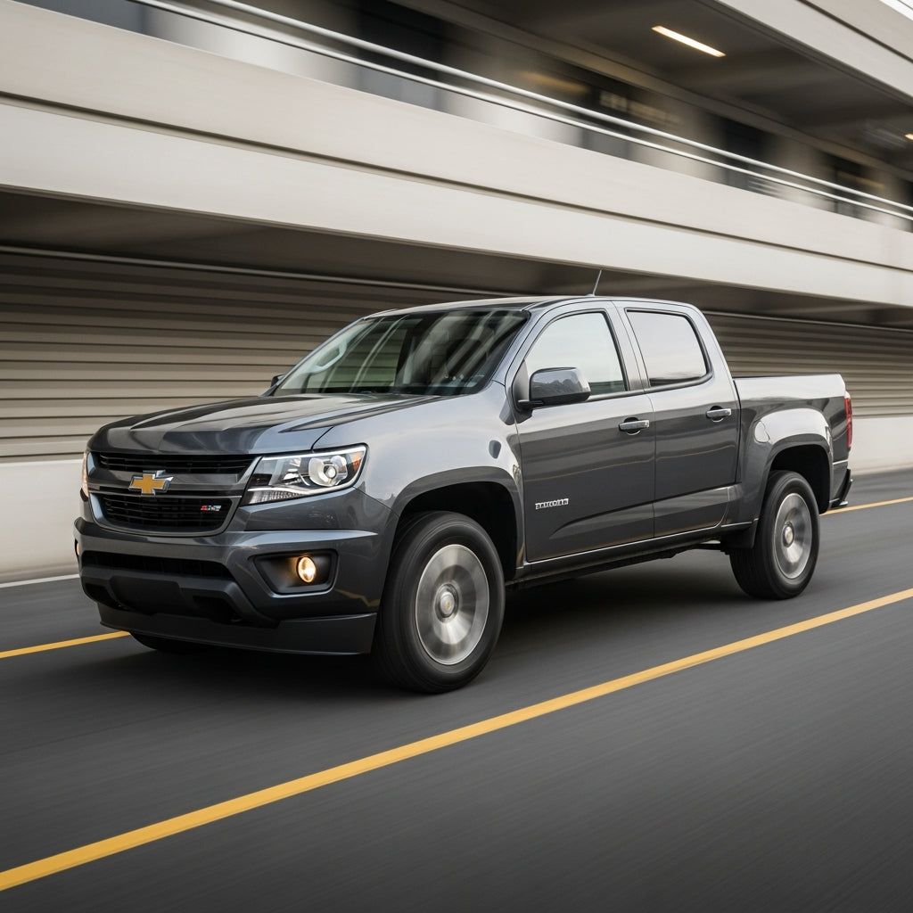 Action Shot: Chevrolet Colorado Driving Fast