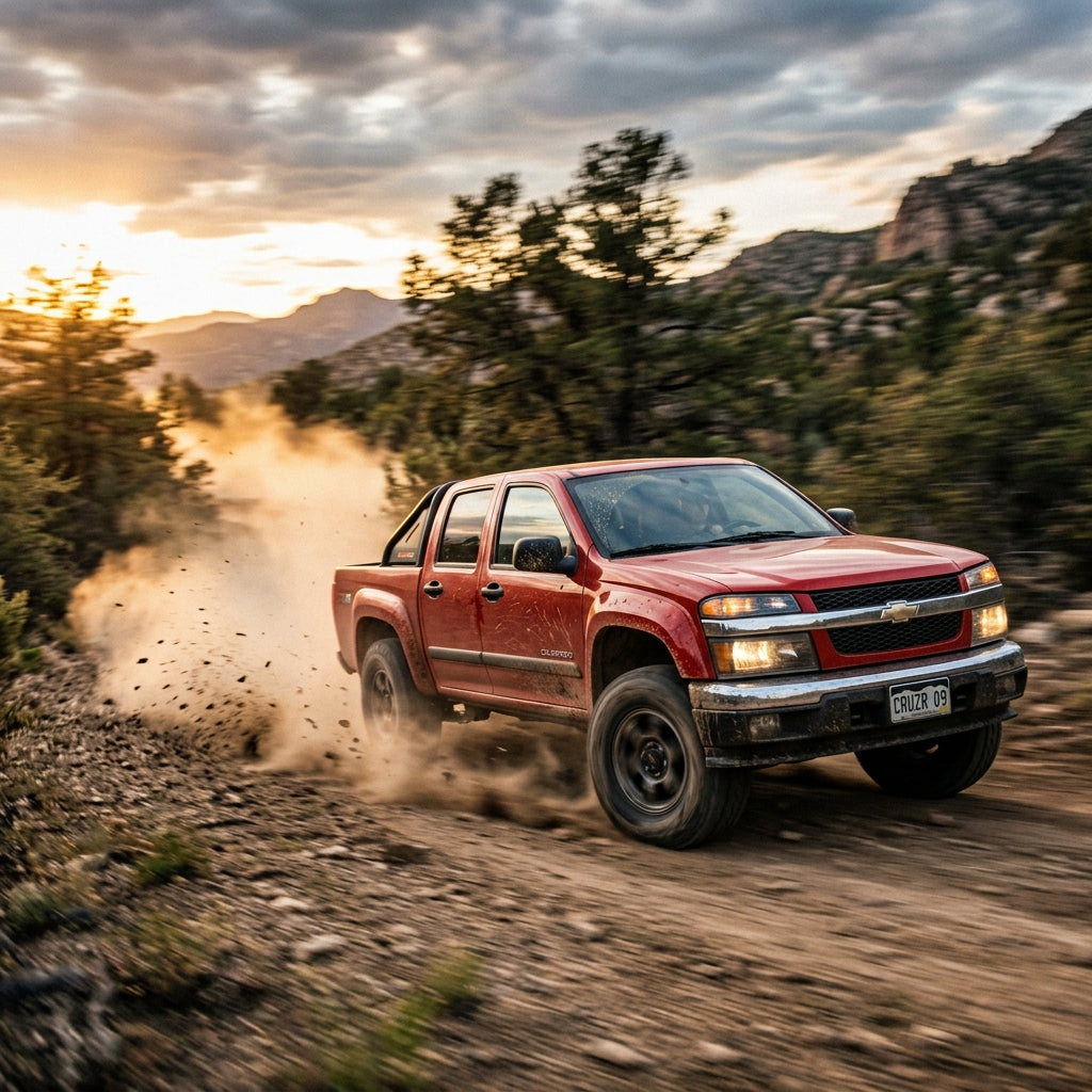 Action Shot: Chevrolet Colorado Driving Fast