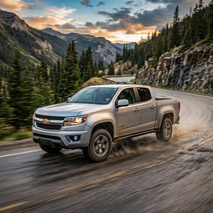 Action Shot: Chevrolet Colorado Driving Fast