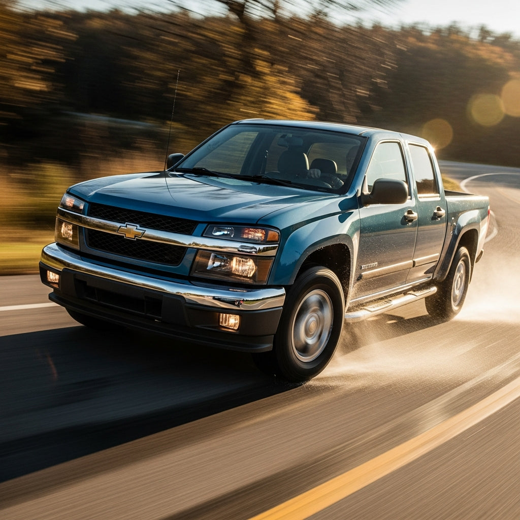 Action Shot: Chevrolet Colorado Driving Fast