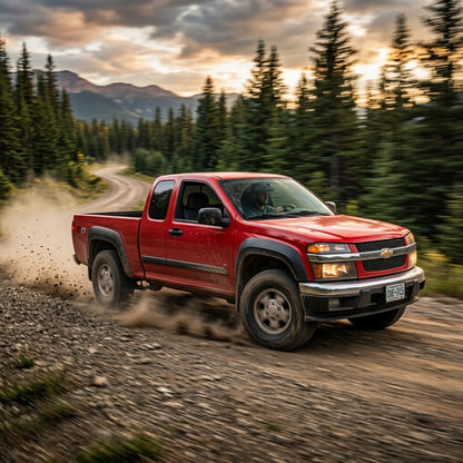 Action Shot: Chevrolet Colorado Driving Fast