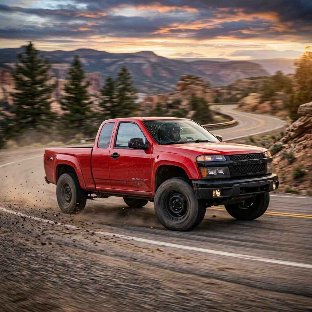 Action Shot: Chevrolet Colorado Driving Fast