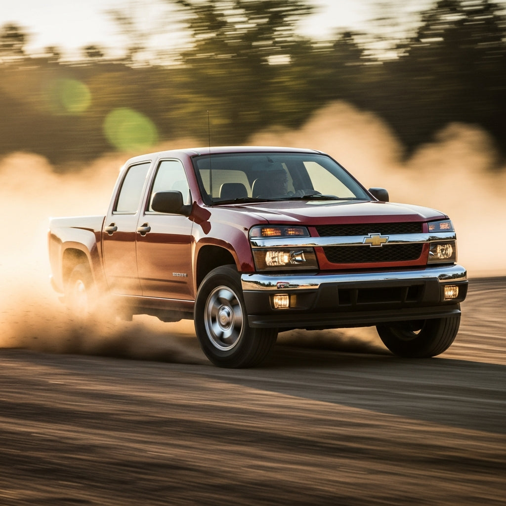 Action Shot: Chevrolet Colorado Driving Fast