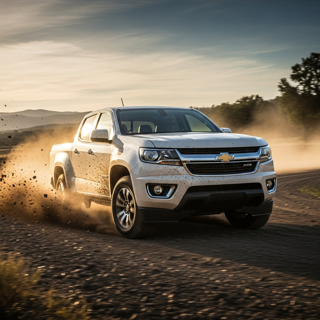 Action Shot: Chevrolet Colorado Driving Fast