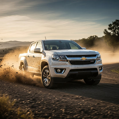 Action Shot: Chevrolet Colorado Driving Fast