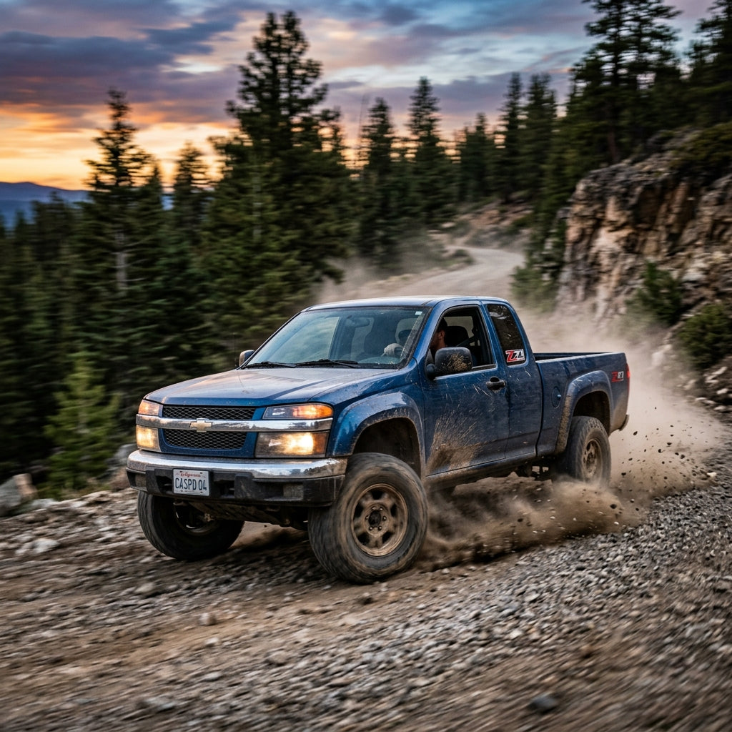 Action Shot: Chevrolet Colorado Driving Fast