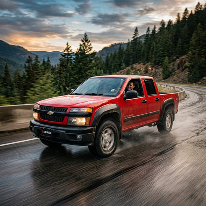 Action Shot: Chevrolet Colorado Driving Fast