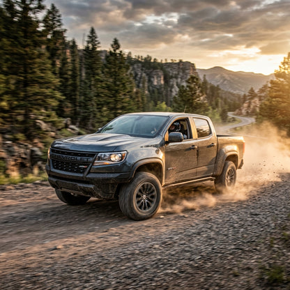 Action Shot: Chevrolet Colorado Driving Fast