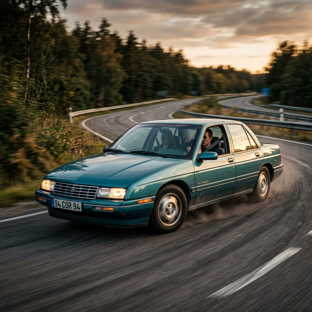 Action Shot: Chevrolet Corsica Driving Fast