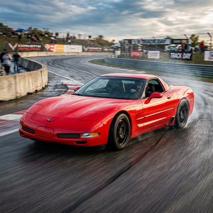 Action Shot: Chevrolet Corvette Driving Fast
