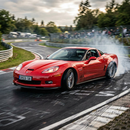 Action Shot: Chevrolet Corvette Driving Fast