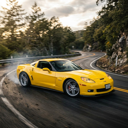 Action Shot: Chevrolet Corvette Driving Fast