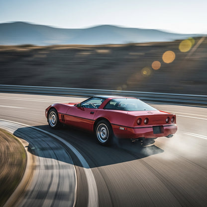 Action Shot: Chevrolet Corvette Driving Fast