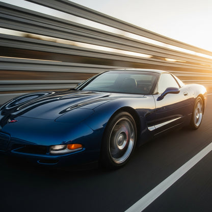 Action Shot: Chevrolet Corvette Driving Fast