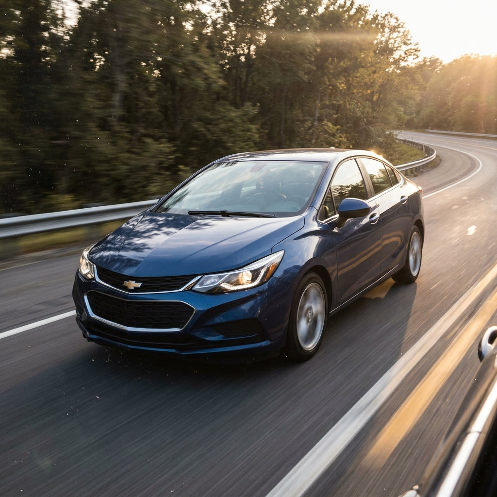 Action Shot: Chevrolet Cruze Driving Fast