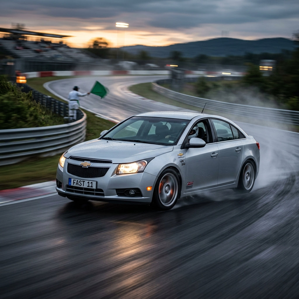Action Shot: Chevrolet Cruze Driving Fast