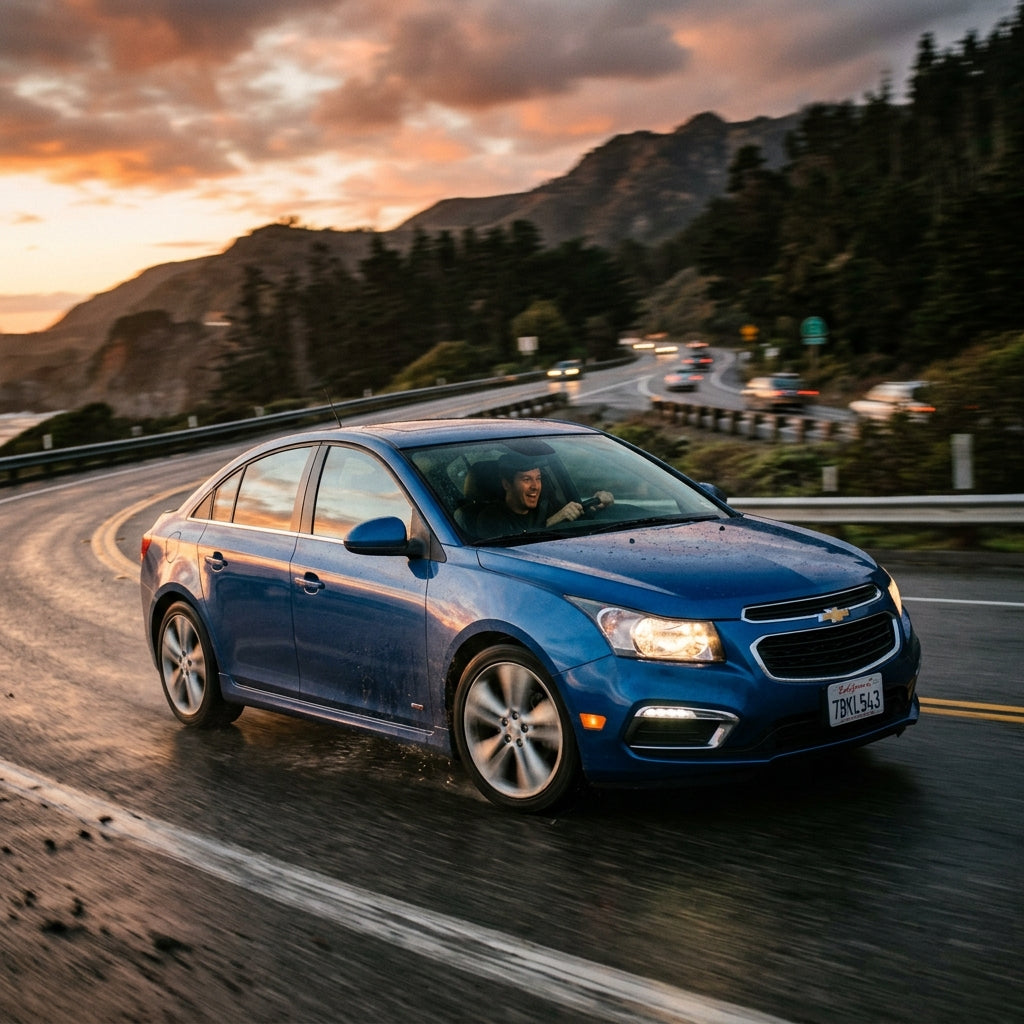 Action Shot: Chevrolet Cruze Driving Fast
