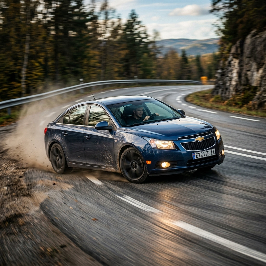 Action Shot: Chevrolet Cruze Driving Fast