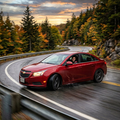 Action Shot: Chevrolet Cruze Driving Fast