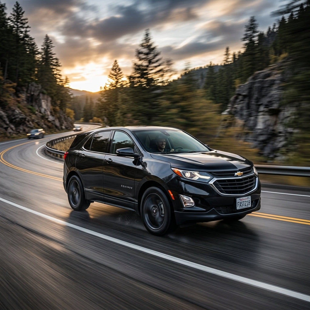 Action Shot: Chevrolet Equinox Driving Fast