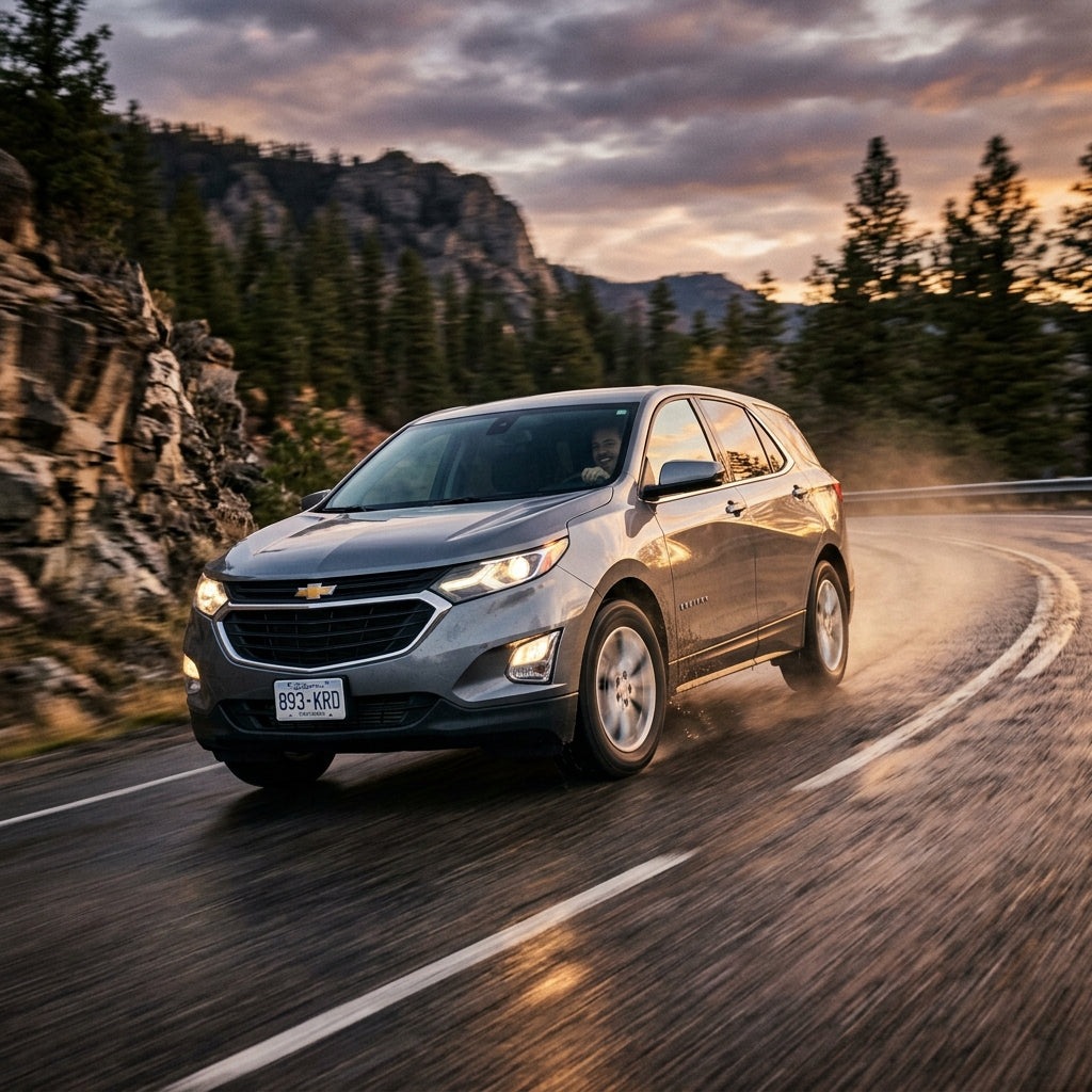 Action Shot: Chevrolet Equinox Driving Fast