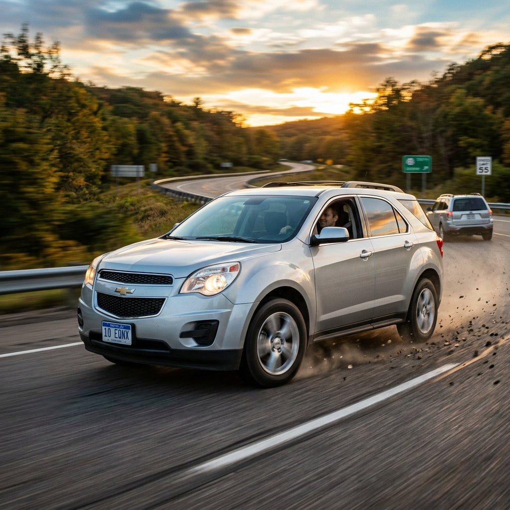 Action Shot: Chevrolet Equinox Driving Fast