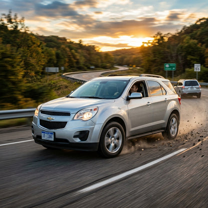 Action Shot: Chevrolet Equinox Driving Fast