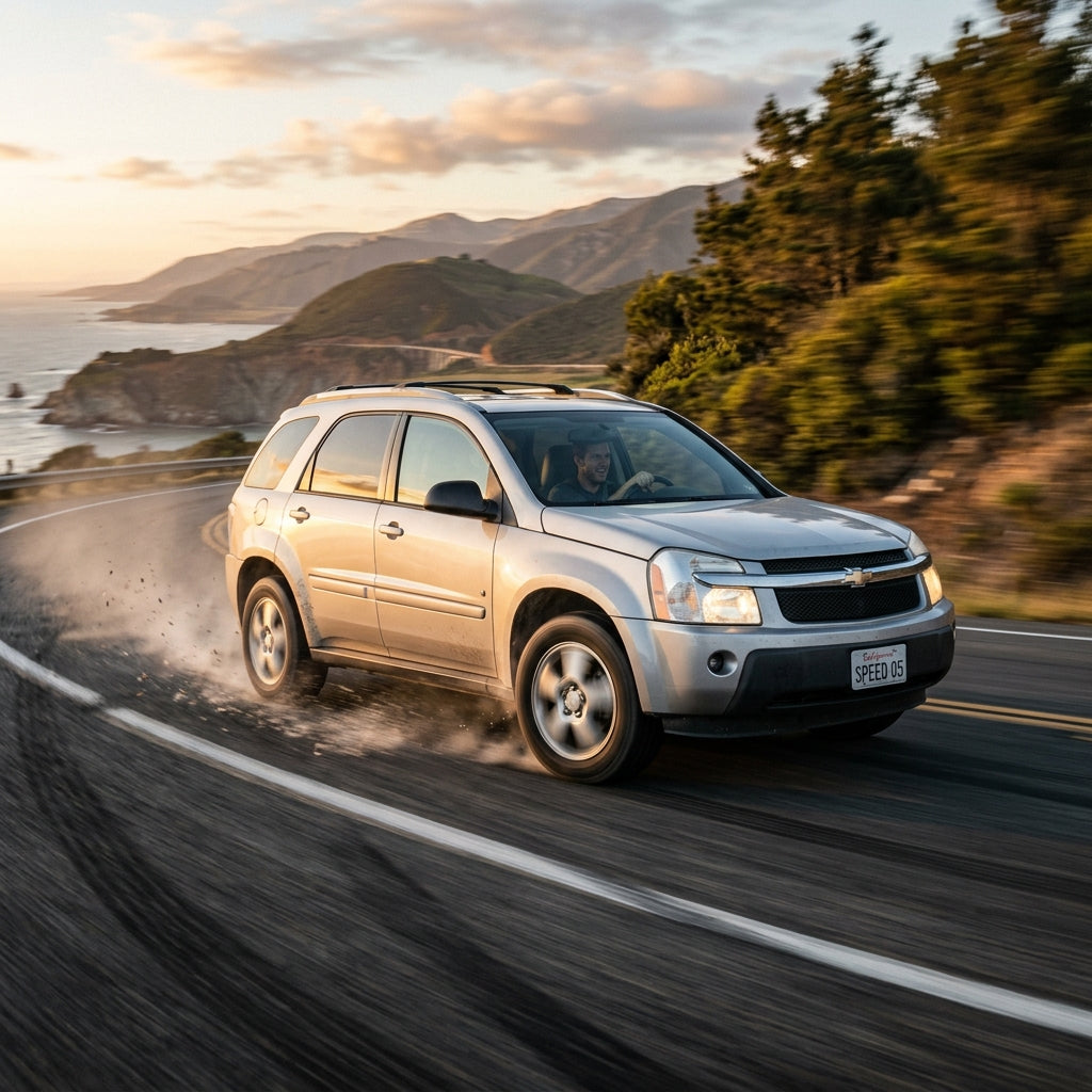 Action Shot: Chevrolet Equinox Driving Fast
