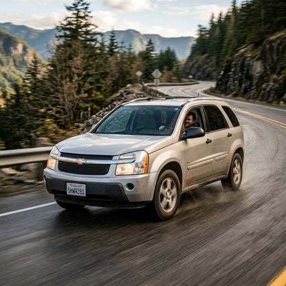 Action Shot: Chevrolet Equinox Driving Fast