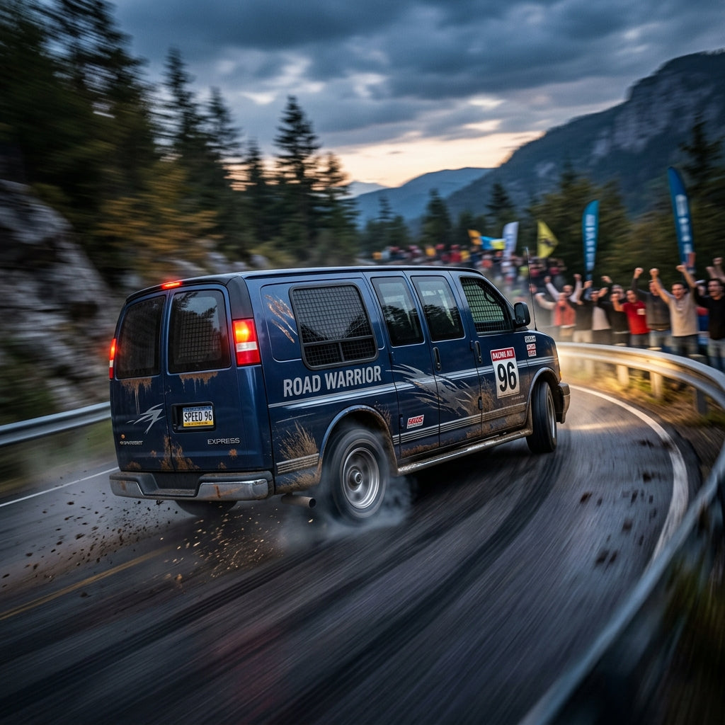 Action Shot: Chevrolet Express Driving Fast