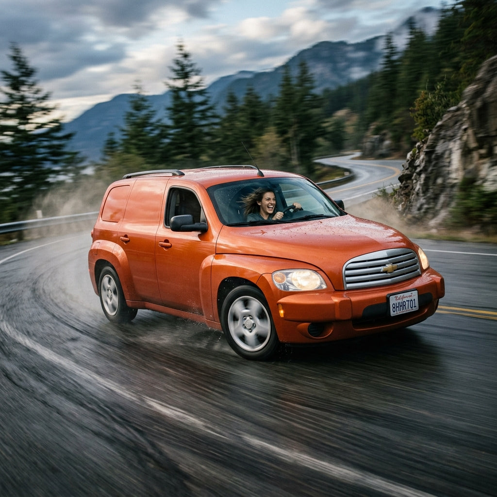 Action Shot: Chevrolet HHR Driving Fast