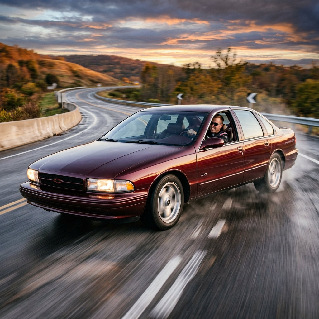 Action Shot: Chevrolet Impala Driving Fast