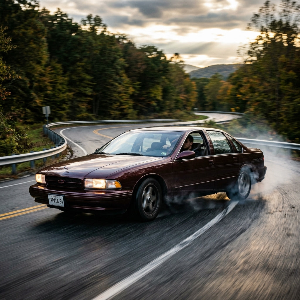 Action Shot: Chevrolet Impala Driving Fast