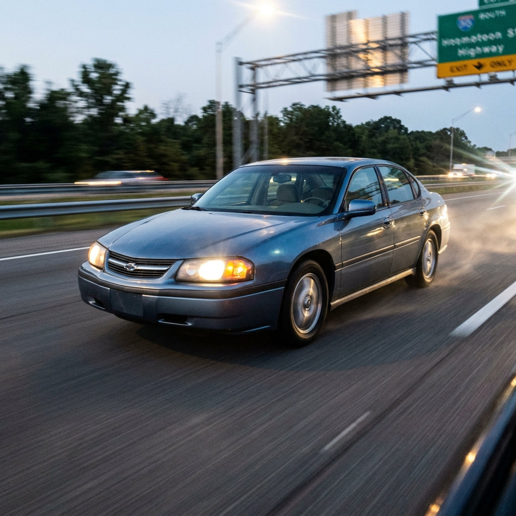 Action Shot: Chevrolet Impala Driving Fast