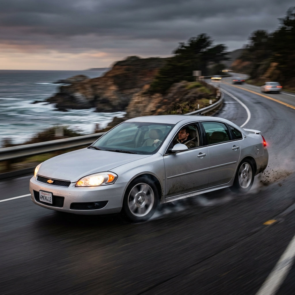 Action Shot: Chevrolet Impala Driving Fast