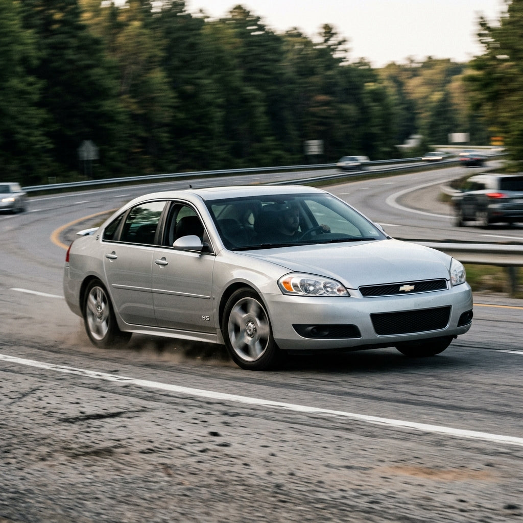 Action Shot: Chevrolet Impala Driving Fast