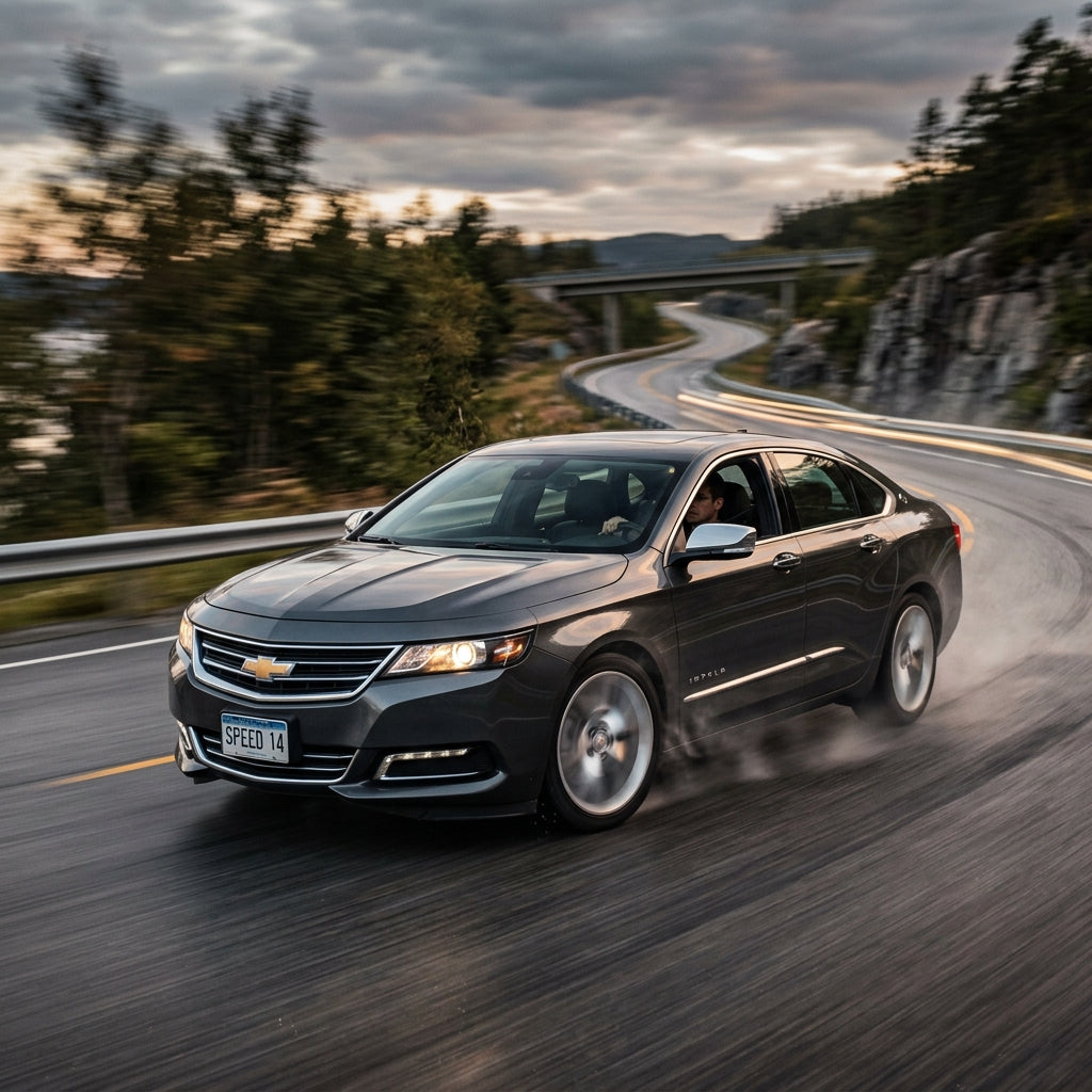 Action Shot: Chevrolet Impala Driving Fast