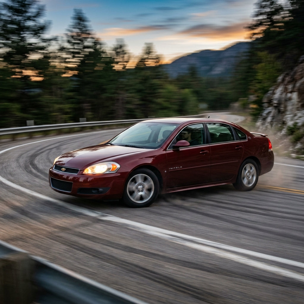 Action Shot: Chevrolet Impala Driving Fast