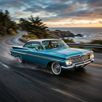 Action Shot: Chevrolet Impala Driving Fast