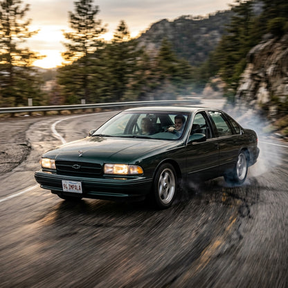 Action Shot: Chevrolet Impala,Caprice Driving Fast