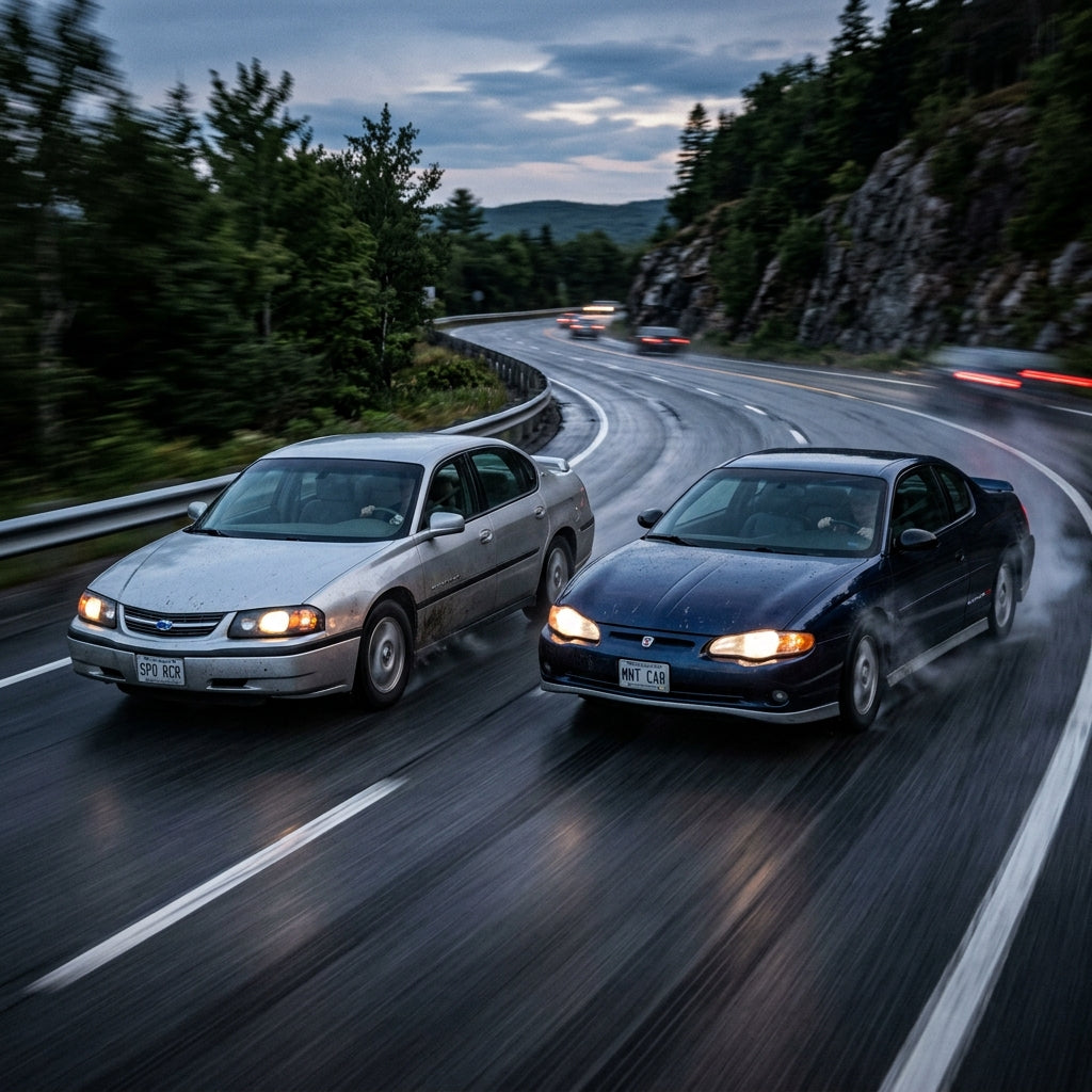 Action Shot: Chevrolet Impala,Monte Carlo Driving Fast