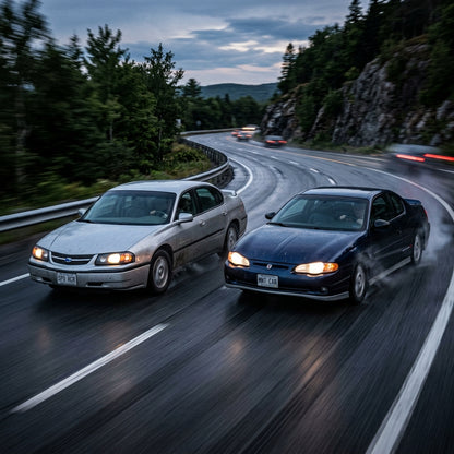 Action Shot: Chevrolet Impala,Monte Carlo Driving Fast
