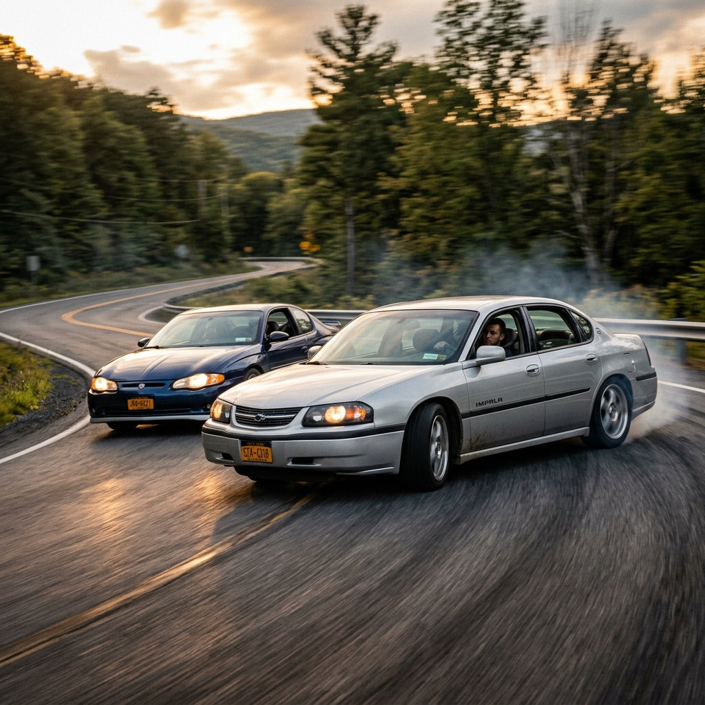 Action Shot: Chevrolet Impala,Monte Carlo Driving Fast