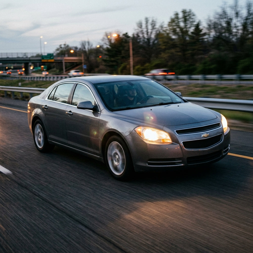Action Shot: Chevrolet Malibu Driving Fast