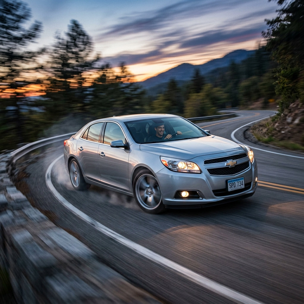Action Shot: Chevrolet Malibu Driving Fast