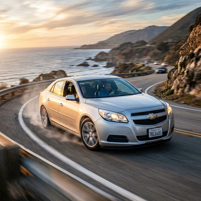 Action Shot: Chevrolet Malibu Driving Fast