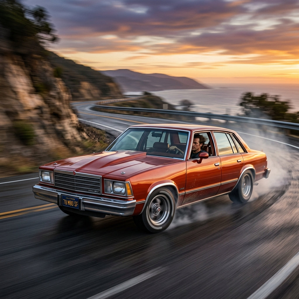 Action Shot: Chevrolet Malibu Driving Fast
