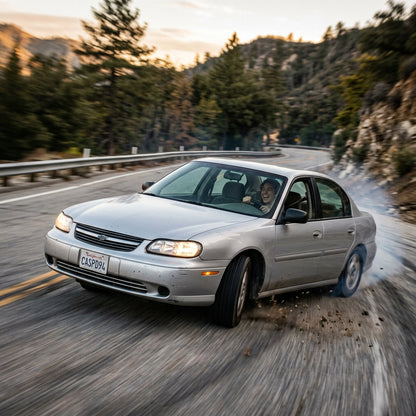 Action Shot: Chevrolet Malibu Driving Fast