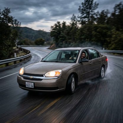 Action Shot: Chevrolet Malibu Driving Fast
